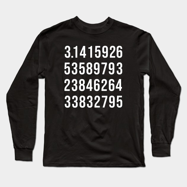 Pi digits Long Sleeve T-Shirt by wondrous